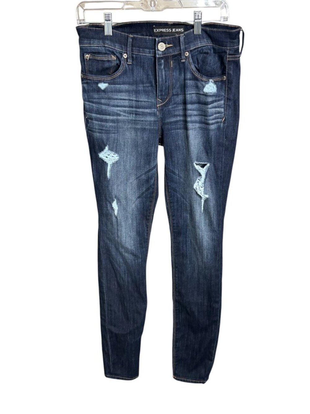 Express Jeggings Mid Rise Dark Wash Size 4